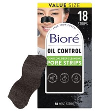 Biore Charcoal Deep Cleansing Pore Strips, Nose Strips for Blackhead Removal ...