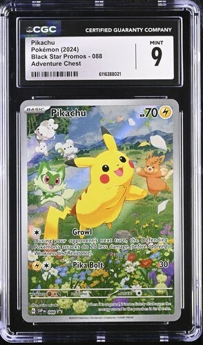 Pikachu 088 Sv: Scarlet & Violet Promo Cards Holo CGC 9