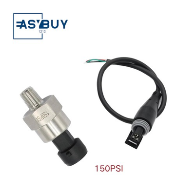 #ad 5V 1 8 NPT Pressure Transducer or Sender 150Psi Sensor Wire for Oil Air Water $17.49