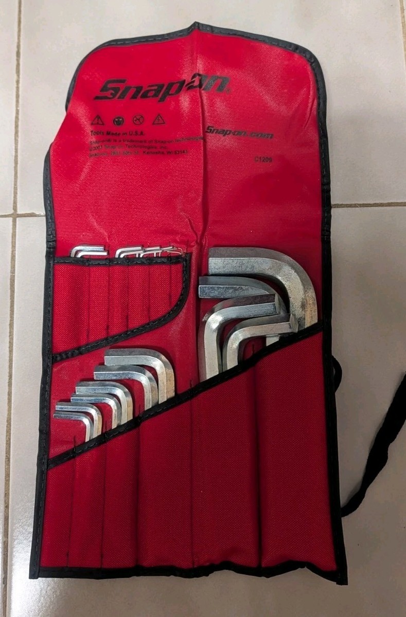 saeさん 9 Piece SAE Hex Key Wrench Set for Damaged Fasteners - Stand