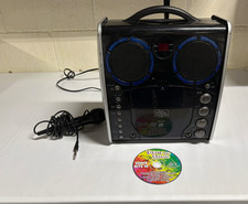 Singing Machine Portable Karaoke Machine W/ Cord, Mic,  CD SML-383, Black 