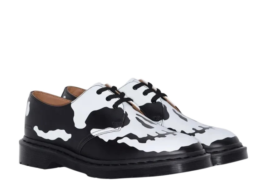 Supreme x Dr.Martens 1461 Skull 3 Eye Shoe Black White 25FW Week