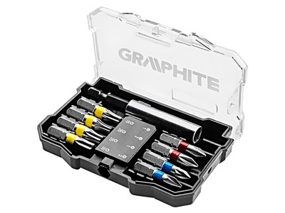 56H614 Set: Schraubendreher-Bits 10Stk. GRAPHITE