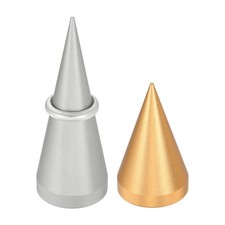 For 2Pcs 2Sizes Tower Ring Holder Metal for Jewelry, Gold/Silver
