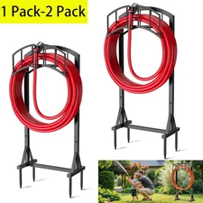 Garden Hose Holder Freestanding Heavy Duty Water Hose Holder Metal Hose Stand