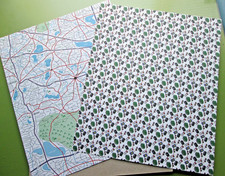 Creative Memories Scrapbook Accessories Travel themed sheets Lot of 2 10"x12"