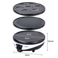 "3In1 Crepes Maker Pancake Pfannkuchen Eierkuchen Elektrogrill \"Zephir\""