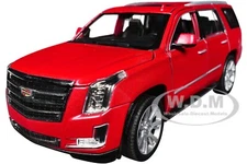 2017 CADILLAC ESCALADE RED 1/24-1/27 DIECAST MODEL CAR BY WELLY 24084
