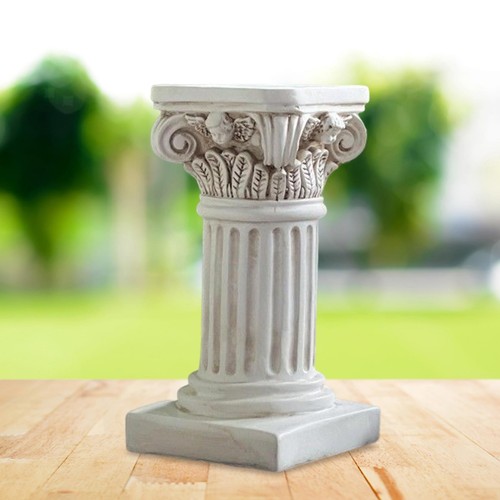 Pedestal Stand Statue White Greek Column Plinth Base Roman Pillar for