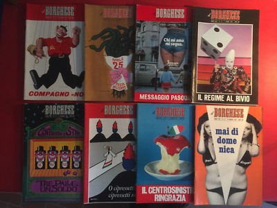 IL BORGHESE 1974 - Lot 8 Zeitschriften Nr. 10 11 12 13 14 15 16 17 Longanesi Magazin