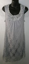 EMMA G silver gray Sz S Lace Dress NWT  $72