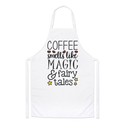 Kaffee riecht nach Magie und Märchen Köche Schürze Liebhaber Süchtig Lustig Kochen