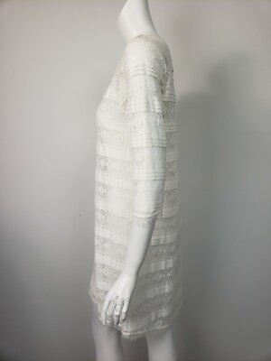 joie white lace dress Joie Rori Lace Dress in Porcelain