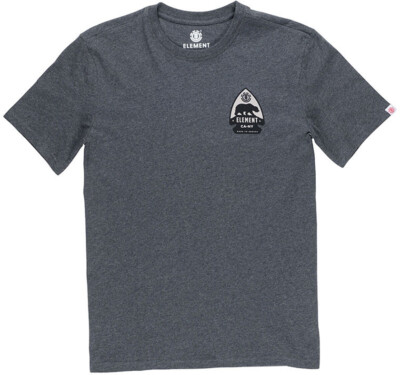 Element Arrow Kurzarm T-Shirt in Charcoal Heather