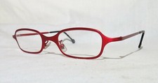 l.a. Eyeworks Streb eyeglass frames Italy NOS w/case, 45-17-135, NEW 448 Red