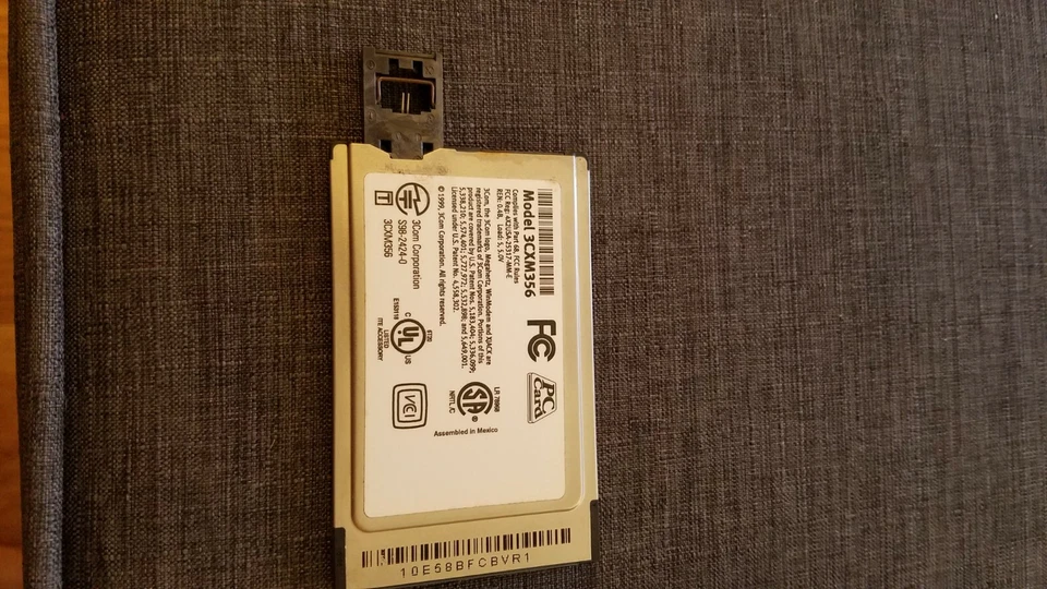 3Com 56K PC card PCMCIA Winmodem model 3XCM356 - Image 2 of 4
