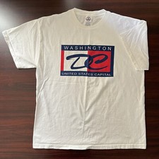 Vintage 90s Washington DC Capital Souvenir Vacation Travel T-Shirt Size L USA