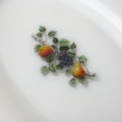 vintage Arcopal Fruits de France casserole dish with a lid