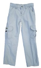 Wrangler Boy's Size 10 Slim Beige Cargo Pants Jeans Adjustable Waist Pockets