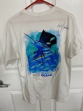 Guy Harvey Pensacola Museum Of Art Artist Autographed Men's T Shirt Signed L