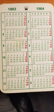 Rolex Calendar 1983/1984 golden World model in good condition