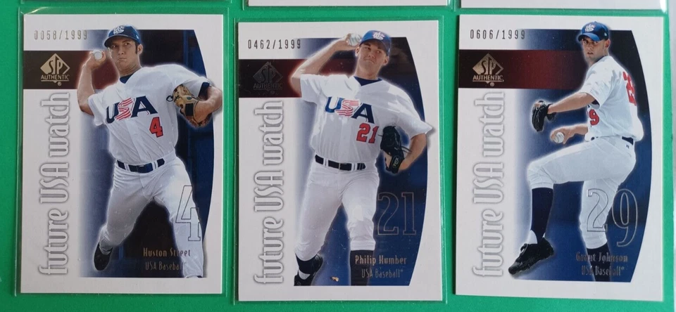 LOTE DE 9 2002 SP AUTÊNTICO FUTURO EUA RELÓGIO RC NOVATO #/1999 PHILIP HUMBER EUA2+ - Imagem 4 de 4