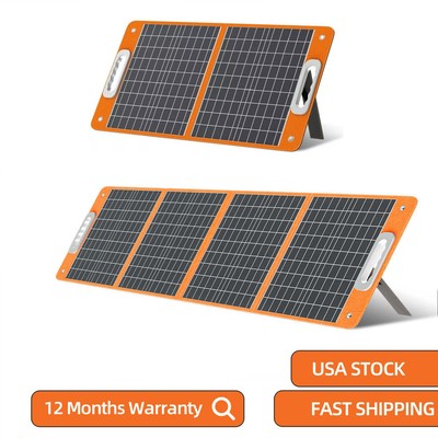 Foldable Solar Panel 60W/100W For Camping/Phone/Laptop/Power station FlashFish 