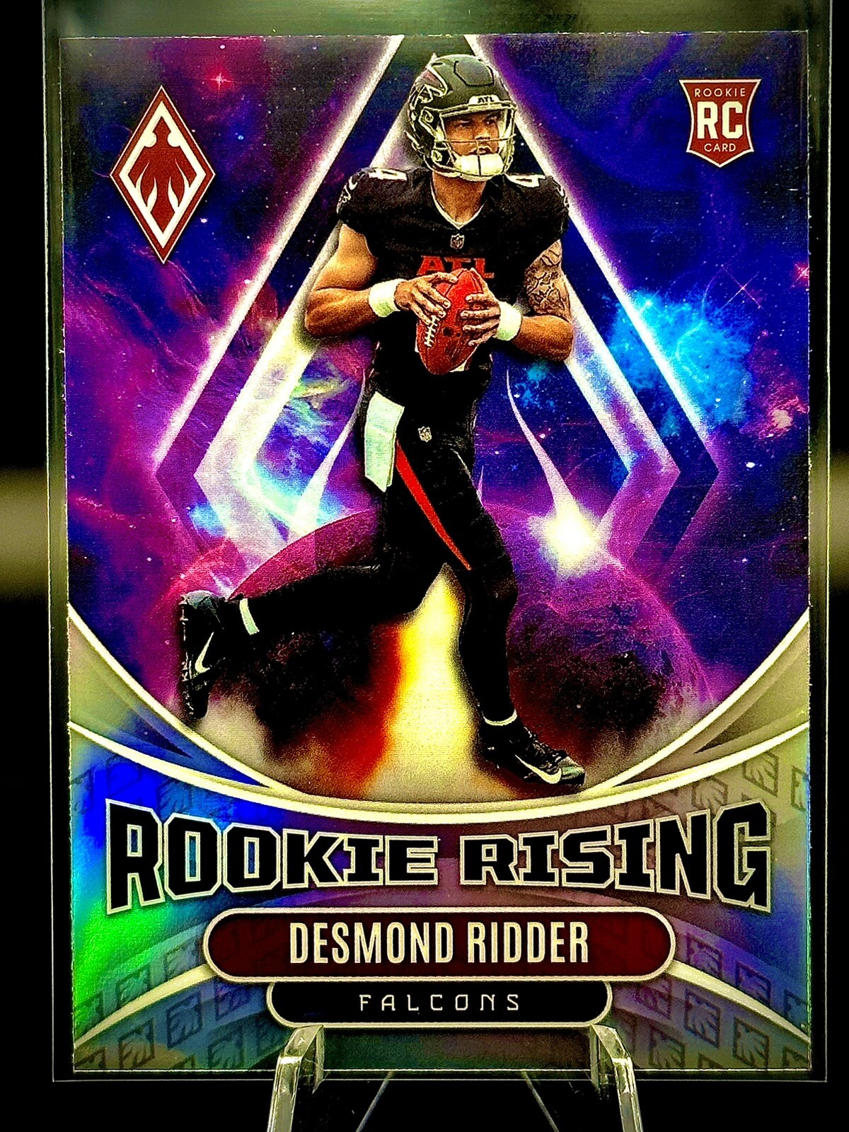 2022 Desmond Ridder RC #RIS-3 Panini Phoenix Rookie Rising Silver Holo Insert
