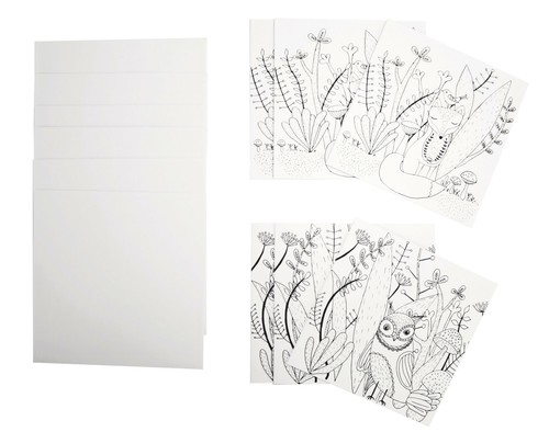 Papyrus Set Di 2 Biglietti Di Auguri Con Buste – Motivi Farfalla E Gufo, Interno Vuoto Per Messaggio Personale, Cancelleria Di Qualità