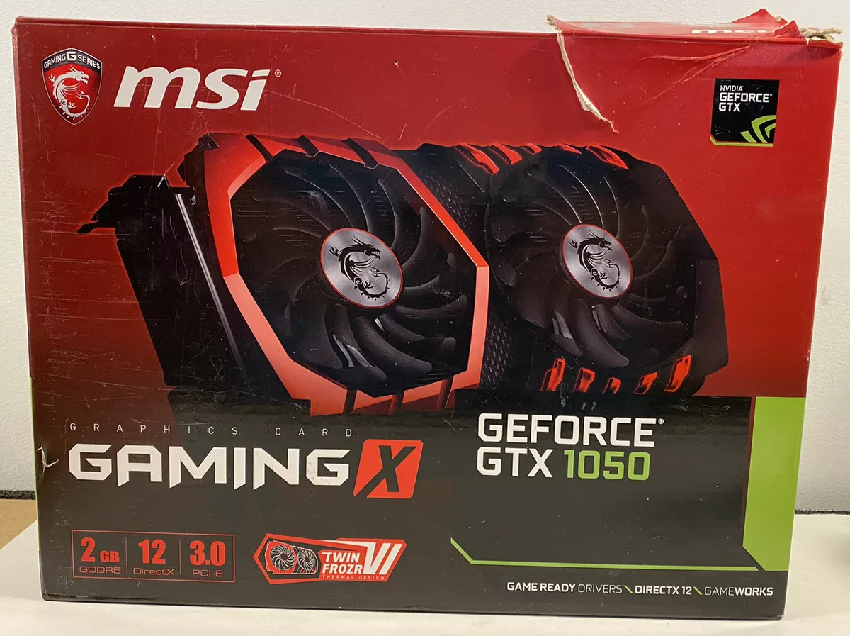 MSI Gaming X GeForce GTX 1050 2GB GDRR5 128 bit Fan Graphics Card Unused in Box