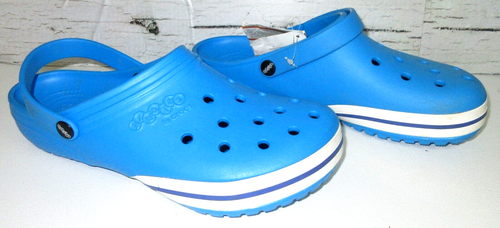 Crocs Jibbitz Men Size 13 U.S. New With Tags / Blue & White - Picture 2 of 12