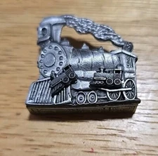 Torino Pewter Train Trinket Box With Earrings And Necklace