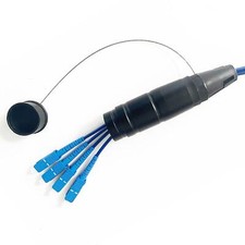 4x Outdoor Waterproof Connector Protector Armored Fiber Optic Cable Fixed Cable