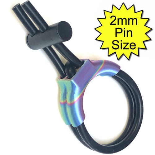 Di-Chromatic Estim Double Conductive 6mm Rubber Loop & Insulator / TENS / 2B - Picture 2 of 6