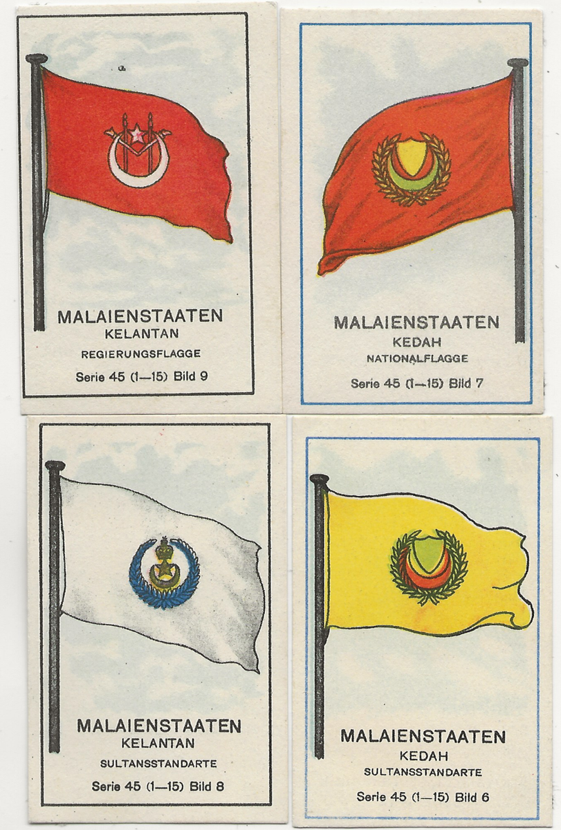 39/1102 SAMMELBILD MALAIENSTAATEN KEDAN FAHNE FLAGGE STANDARTE | eBay
