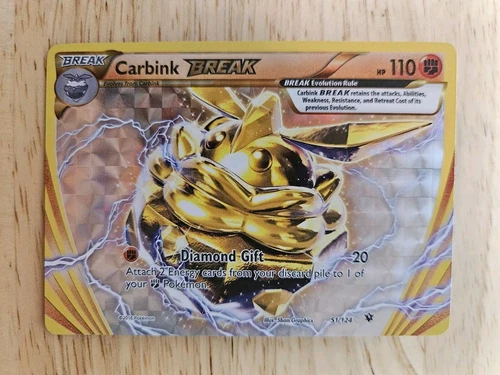 Carbink BREAK 51/124 Fates Collide NM Ultra Rare Pokemon Card