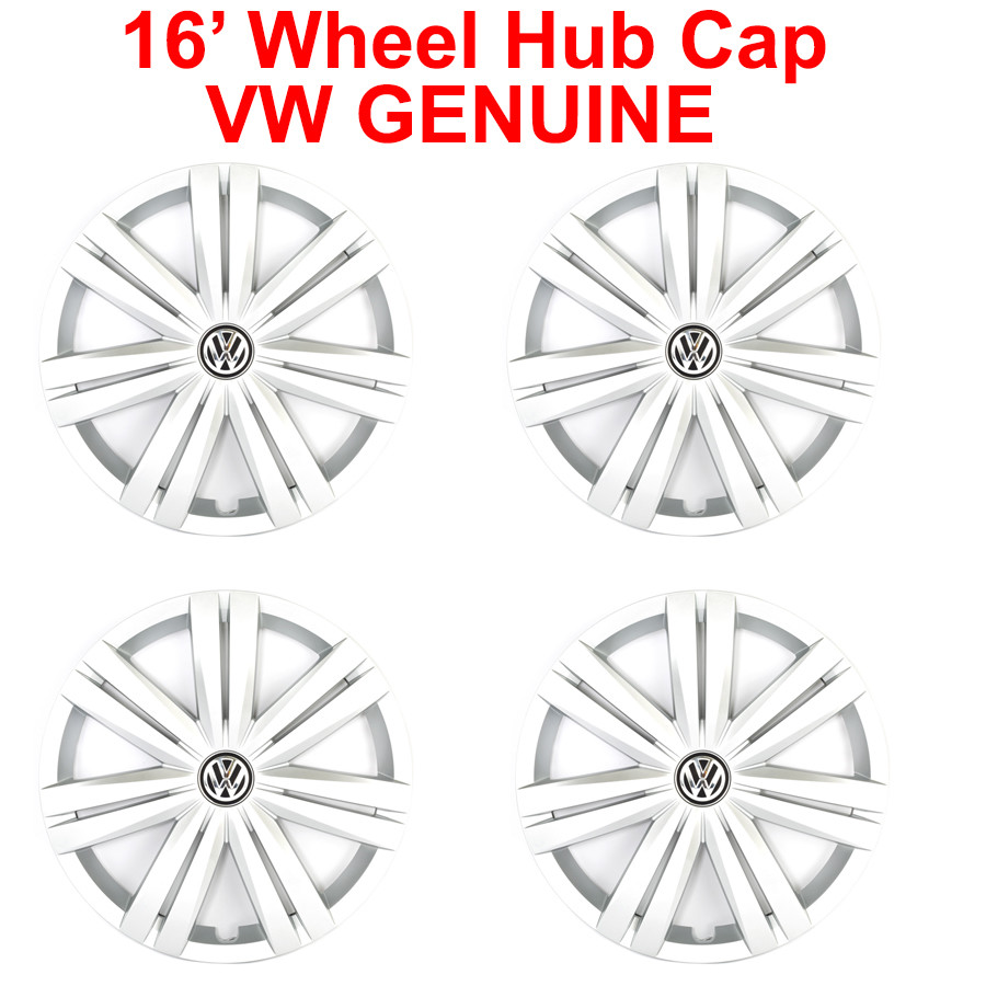 VW GENUINE 16" Wheel Hub Cap Kit 4pc For VW Jetta eBay
