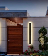 23.6 In Modern Outdoor Wall Light 20wlong Outdoor Led Wall Lights Ip65 Waterproo