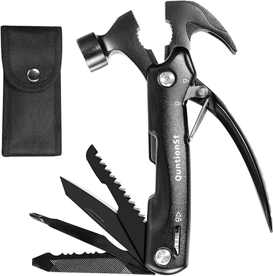 Multi-Tool 12 in1 Stainless Steel Mini Hammer Outdoor Camping Gear Survival Tool