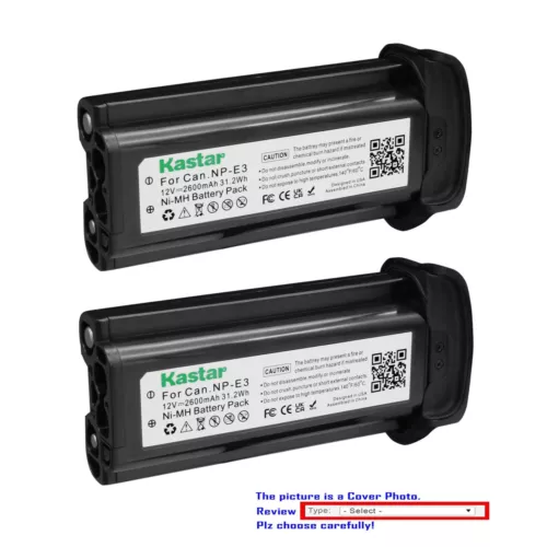Kastar Battery Replacement for Canon EOS 1D, EOS 1D Mark II, EOS 1D Mark II N - Picture 1 of 7