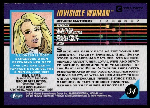 1992 Impel Marvel Universe Cards / Singles You Pick, Base Set & Insert Holograms - Picture 69 of 425