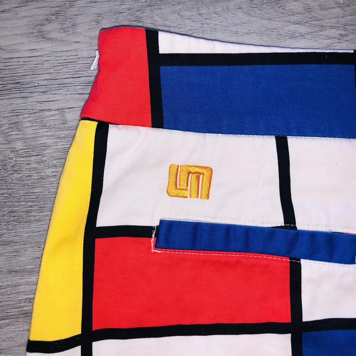 Short Femme Loudmouth Taille 14 - Style Bermuda Patchwork Multicolore - Très Bon état