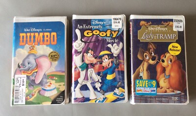 DISNEY VINTAGE RARE VHS COLLECTION (21) SEALED & 2 FREE VHS TAPES