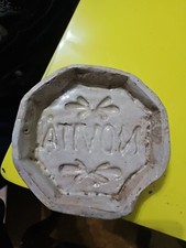 Ceramica Antica 1 FORMINA FORMELLA CALTAGIRONE PASTA BIANCA SICILIA Maiolica 700