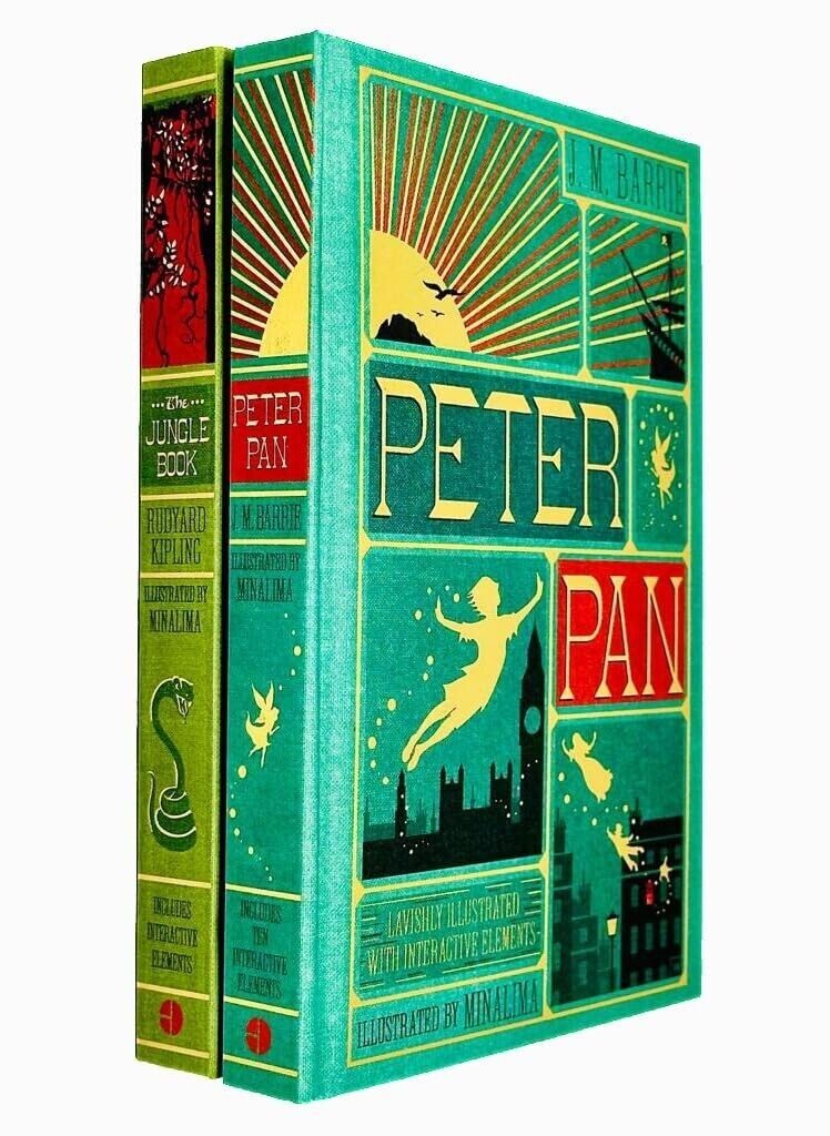 MinaLima Peter Pan J. M Barrie,Jungle Book Rudyard Kipling 2 Books Set Hardcover - Image 2