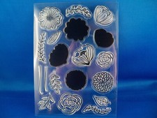 Silikonstempel Scrapbooking Karten basteln Stempel Clearstamps "Blumen"