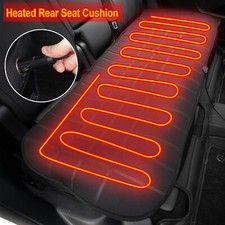 Car Heated Rear Bench Seat Cover Cushion 12v Heater Warmer Winter Heat Pad