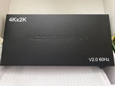 1 In 8 Out HDMI 2.0@60Hz Splitter Repeater Amplifier 4KHD