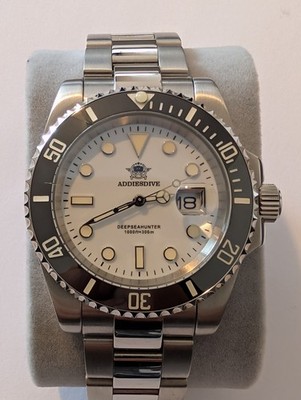 Addiesdive DeepSeaHunter Diver Date 41mm Herrenuhr Taucheruhr 300m 