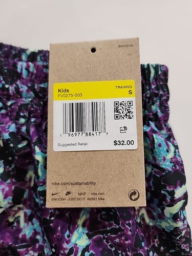 Kids Nike Multi Speckled Woven Athletic Training Shorts Sz Small NWT - Picture 4 of 9
